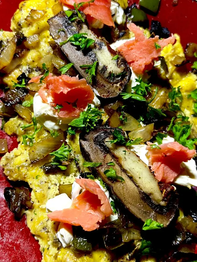 Smoked Salmon Omelette from The Garden of Eden