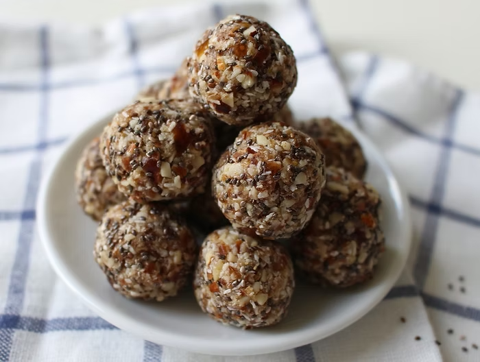 Pumpkin Spice Coconut Date Balls from The Garden of Eden