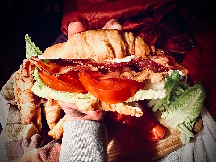 GOE BLTs with Wasabi Garlic Mayo from The Garden of Eden GOE BLT with Wasabi Garlic Mayo