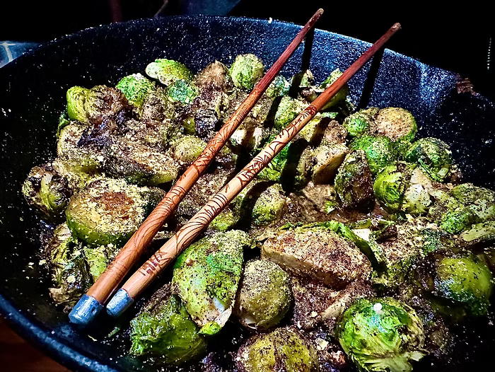 Ginger Sesame Brussels Sprouts